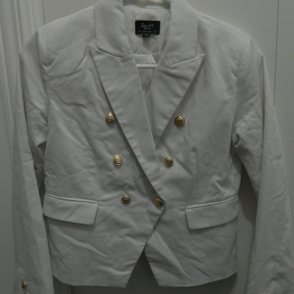 BARDOT JUNIOR Girls Off White Blazer Size 14